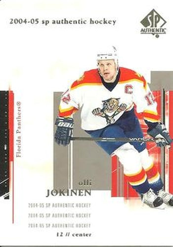 #41 Olli Jokinen - Florida Panthers - 2004-05 SP Authentic Hockey