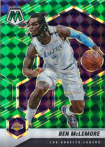 #41 Ben McLemore - Los Angeles Lakers - 2020-21 Panini Mosaic - Mosaic Green Basketball
