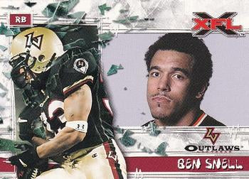 #41 Ben Snell - Las Vegas Outlaws - 2001 Topps XFL Football