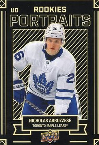 #P-41 Nick Abruzzese - Toronto Maple Leafs - 2022-23 Upper Deck - UD Portraits Hockey