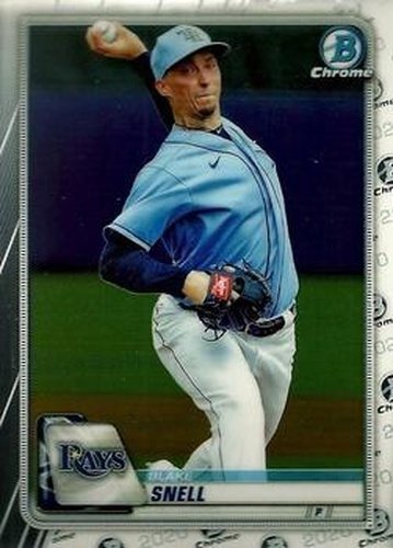 #41 Blake Snell - Tampa Bay Rays - 2020 Bowman Chrome Baseball