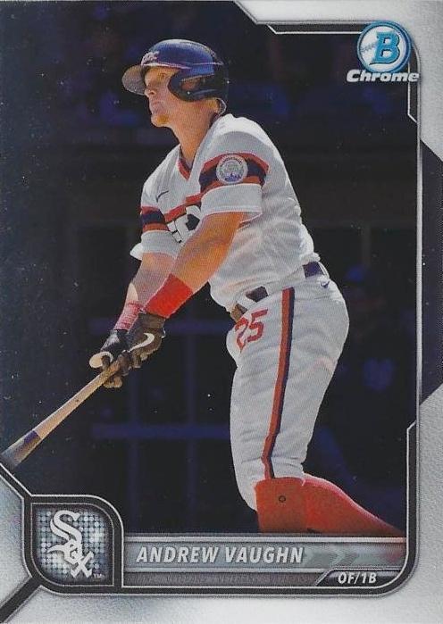 #41 Andrew Vaughn - Chicago White Sox - 2022 Bowman Chrome Baseball