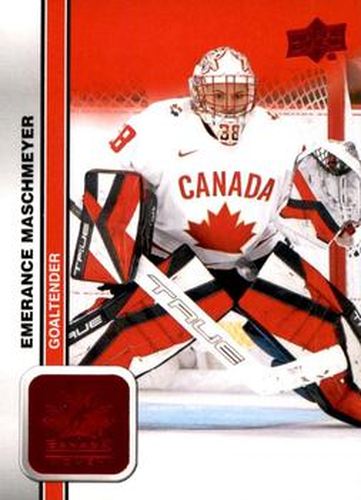 #41 Emerance Maschmeyer - Canada - 2023 Upper Deck Team Canada Juniors - Red Foil Hockey