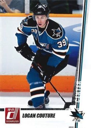 #41 Logan Couture - San Jose Sharks - 2010-11 Donruss Hockey