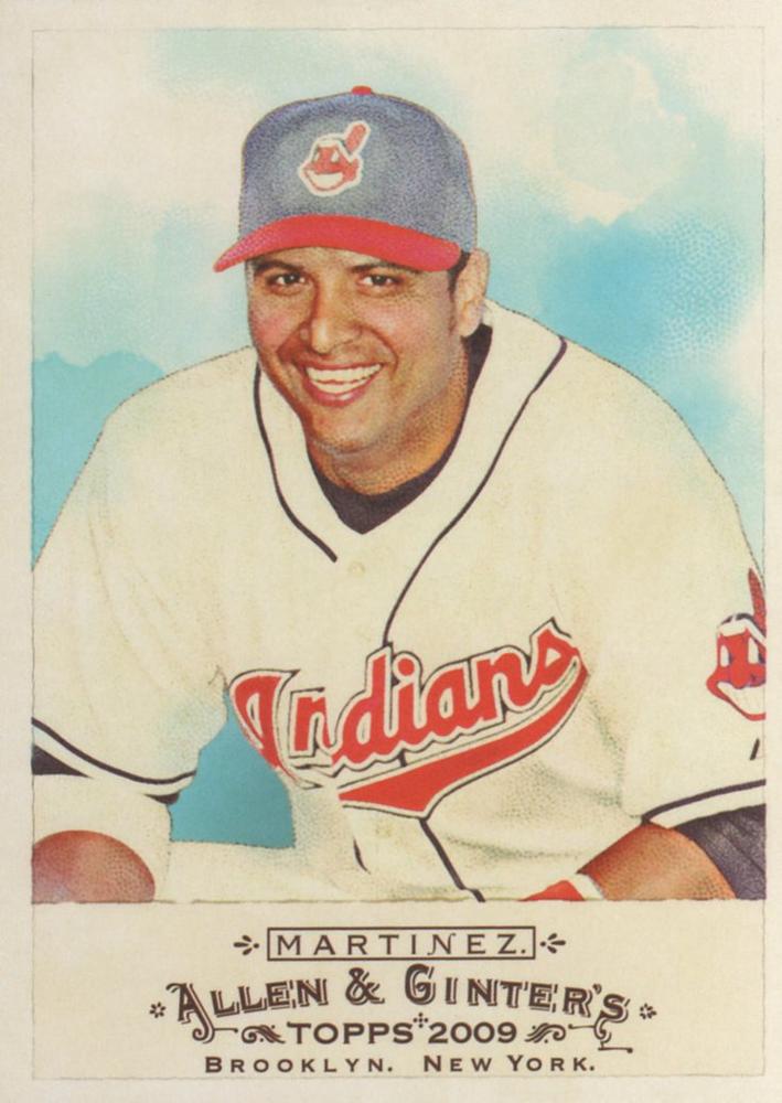 #41 Victor Martinez - Cleveland Indians - 2009 Topps Allen & Ginter Baseball