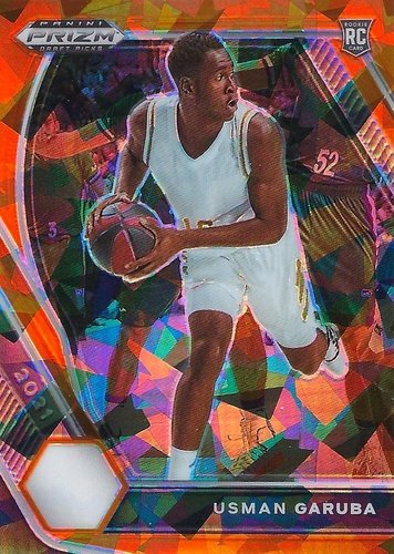 #41 Usman Garuba - Real Madrid - 2021 Panini Prizm Draft Picks - Orange Ice Basketball