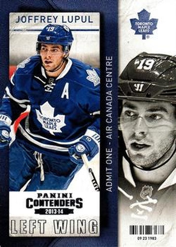 #41 Joffrey Lupul - Toronto Maple Leafs - 2013-14 Panini Contenders Hockey