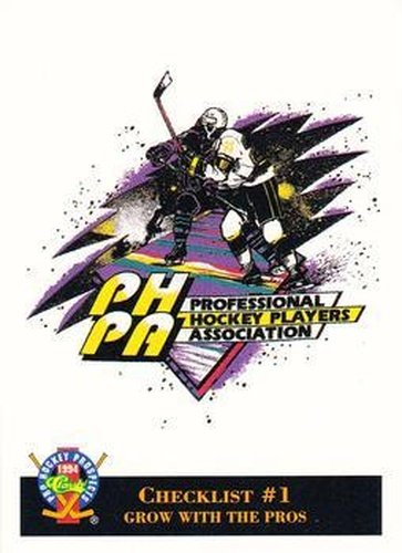 #41 Grow With The Pros - 1994 Classic Pro Hockey Prospects Hockey