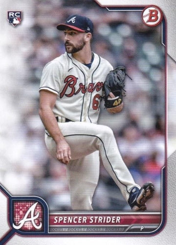 #41 Spencer Strider - Atlanta Braves - 2022 Bowman Baseball