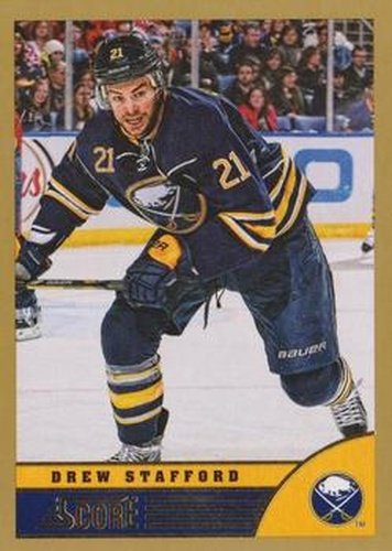 #41 Drew Stafford - Buffalo Sabres - 2013-14 Score - Gold Hockey