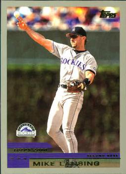 #41 Mike Lansing - Colorado Rockies - 2000 Topps Baseball