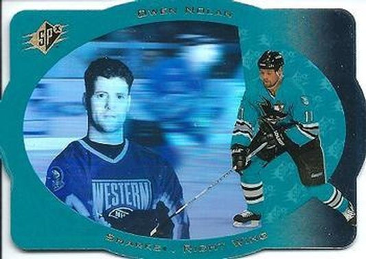 #41 Owen Nolan - San Jose Sharks - 1996-97 SPx Hockey