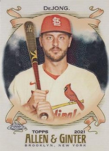 #41 Paul DeJong - St. Louis Cardinals - 2021 Topps Allen & Ginter Chrome Baseball