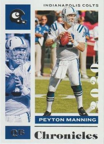 #41 Peyton Manning - Indianapolis Colts - 2020 Panini Chronicles Football