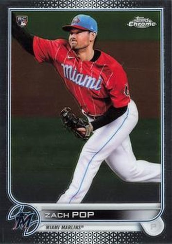 #41 Zach Pop - Miami Marlins - 2022 Topps Chrome Baseball