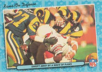 #41 Swept Away by a Wave of Rams Defense - Los Angeles Rams - 1986 Fleer Team Action Football