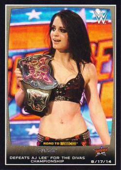 #41 Paige - 2015 Topps WWE Road to Wrestlemania Wrestling