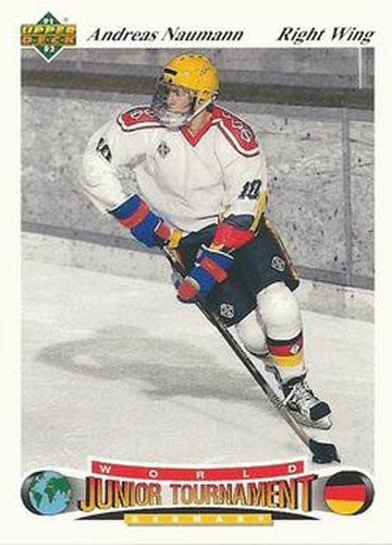 #41 Andreas Naumann - Germany - 1991-92 Upper Deck Czech World Juniors Hockey