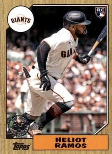 #87TBU-41 Heliot Ramos - San Francisco Giants - 2022 Topps Update - 1987 Topps Baseball 35th Anniversary Baseball