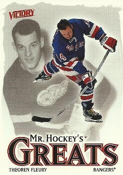 #420 Theoren Fleury - New York Rangers - 2001-02 Upper Deck Victory Hockey