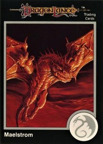 #420 Maelstrom, Red Dragon - 1991 TSR Advanced Dungeons & Dragons - Silver