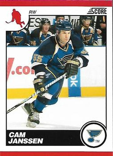 #420 Cam Janssen - St. Louis Blues - 2010-11 Score Hockey