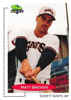 #420 Matt Brewer - Everett Giants - 1991 Classic Best Baseball