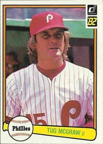 #420 Tug McGraw - Philadelphia Phillies - 1982 Donruss Baseball