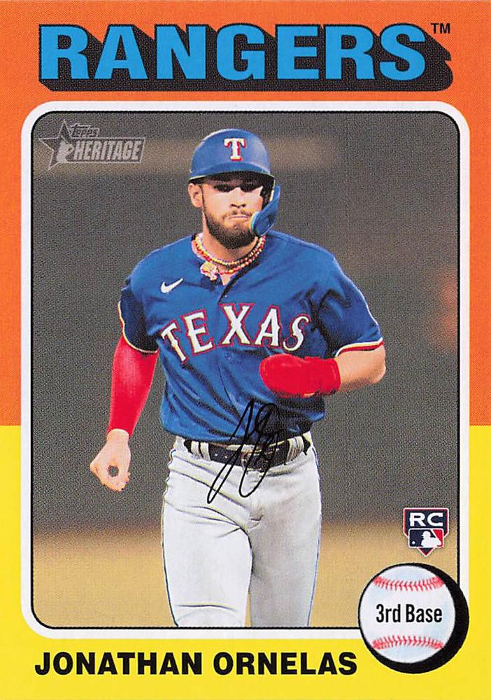 #421 Jonathan Ornelas - Texas Rangers - 2024 Topps Heritage Baseball