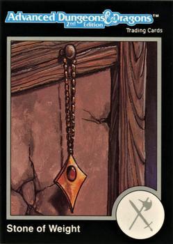 #421 Stone of Weight - 1991 TSR Advanced Dungeons & Dragons - Silver