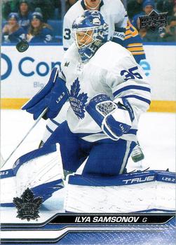 #422 Ilya Samsonov - Toronto Maple Leafs -2023-24 Upper Deck Hockey