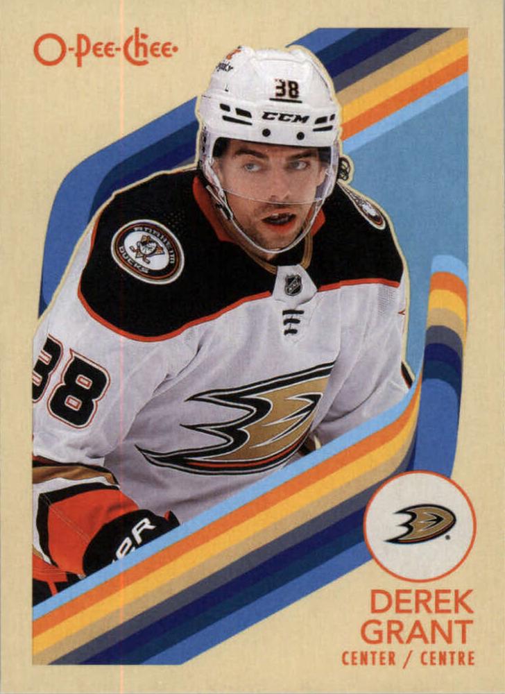 #422 Derek Grant - Anaheim Ducks - 2023-24 O-Pee-Chee - Retro Hockey