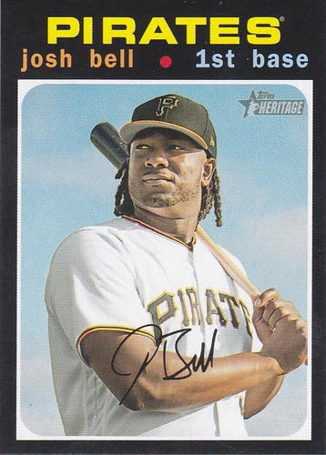 #422 Josh Bell - Pittsburgh Pirates - 2020 Topps Heritage Baseball