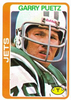 #422 Garry Puetz - New York Jets - 1978 Topps Football
