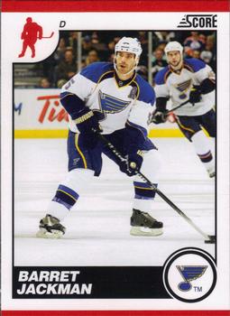 #422 Barret Jackman - St. Louis Blues - 2010-11 Score Hockey