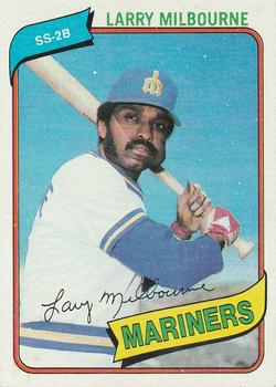 #422 Larry Milbourne - Seattle Mariners - 1980 Topps Baseball