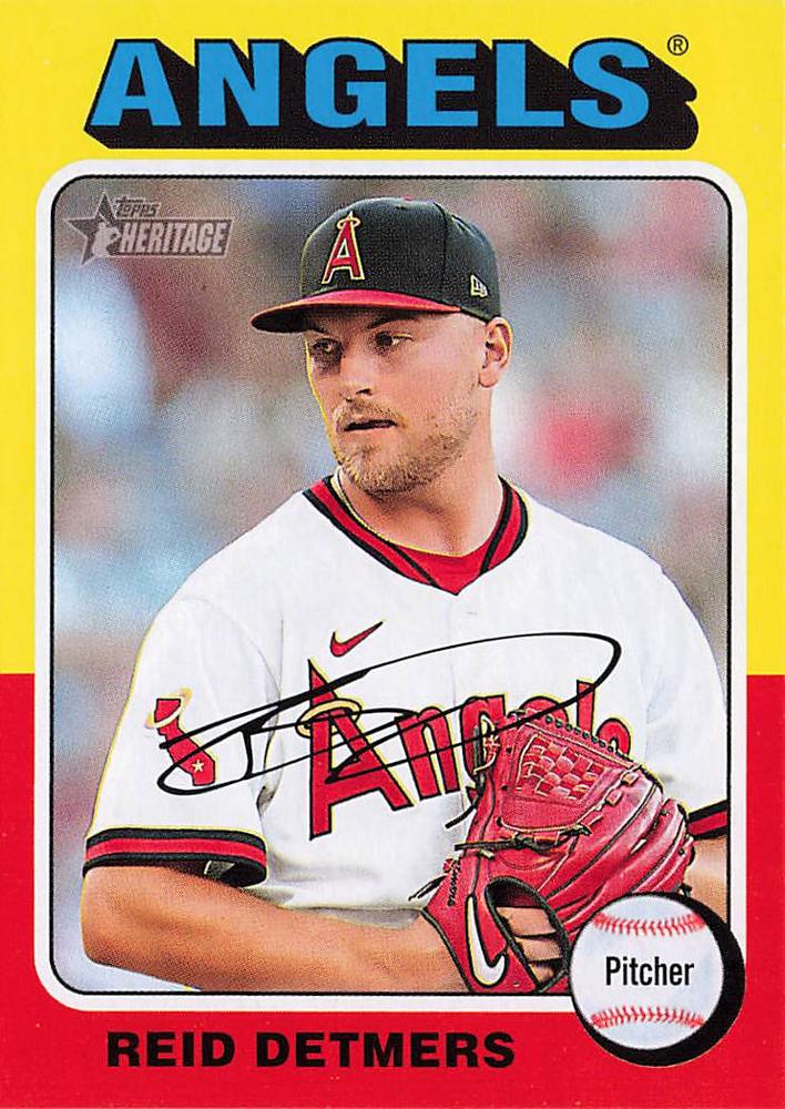 #422 Reid Detmers - Los Angeles Angels - 2024 Topps Heritage Baseball