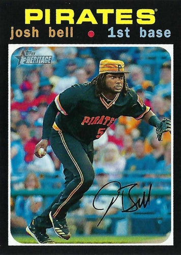 #422b Josh Bell - Pittsburgh Pirates - 2020 Topps Heritage Baseball