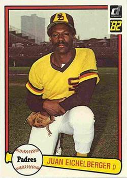 #422b Juan Eichelberger - San Diego Padres - 1982 Donruss Baseball