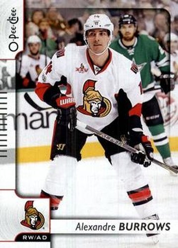 #423 Alexandre Burrows - Ottawa Senators - 2017-18 O-Pee-Chee Hockey