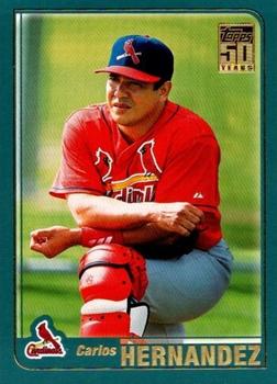 #423 Carlos Hernandez - St. Louis Cardinals - 2001 Topps Baseball