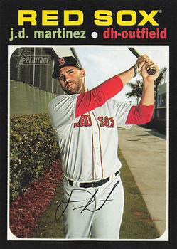 #423 J.D. Martinez - Boston Red Sox - 2020 Topps Heritage Baseball