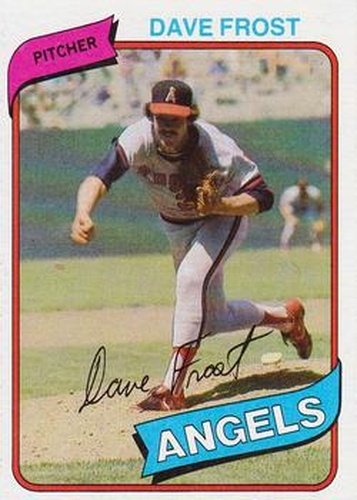 #423 Dave Frost - California Angels - 1980 Topps Baseball