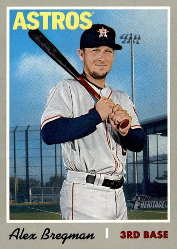 #424 Alex Bregman - Houston Astros - 2019 Topps Heritage Baseball