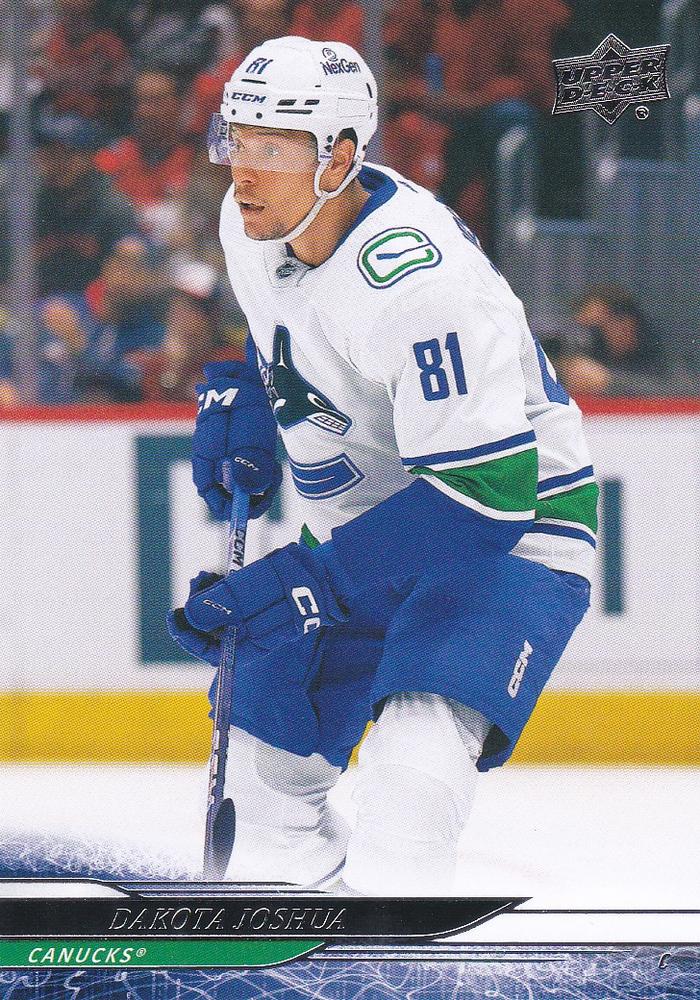 #424 Dakota Joshua - Vancouver Canucks - 2024-25 Upper Deck Hockey