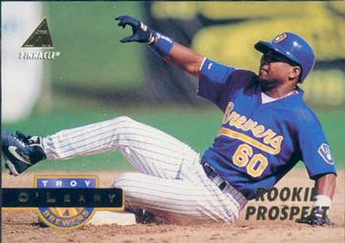 #424 Troy O'Leary - Milwaukee Brewers - 1994 Pinnacle Baseball