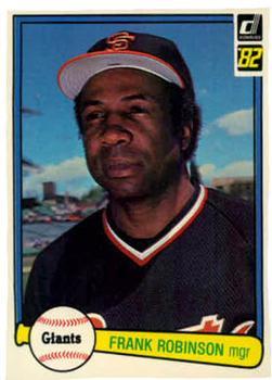 #424 Frank Robinson - San Francisco Giants - 1982 Donruss Baseball