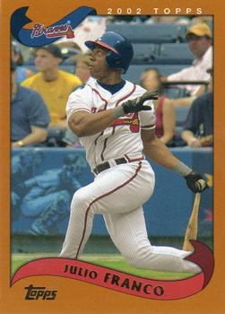#424 Julio Franco - Atlanta Braves - 2002 Topps Baseball
