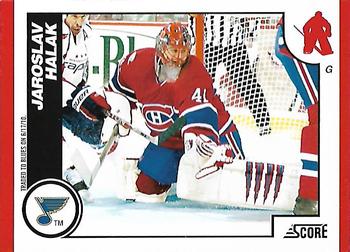 #424 Jaroslav Halak - St. Louis Blues - 2010-11 Score Hockey