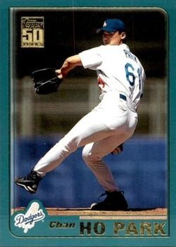 #424 Chan Ho Park - Los Angeles Dodgers - 2001 Topps Baseball